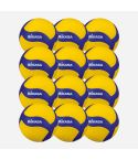 Mikasa Trainingsvolleyball V330W yellow/royal 12-Pack