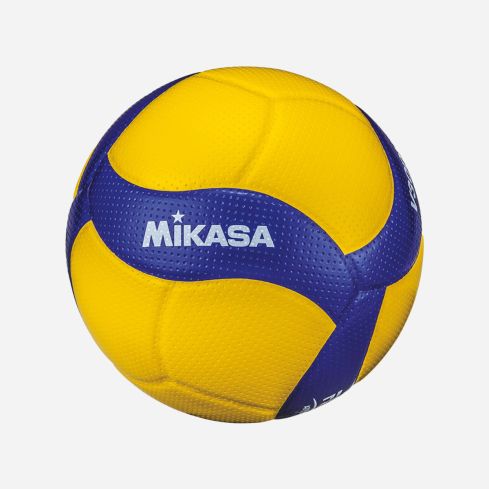 Mikasa Volleyball V300W yellow/royal 6-Pack