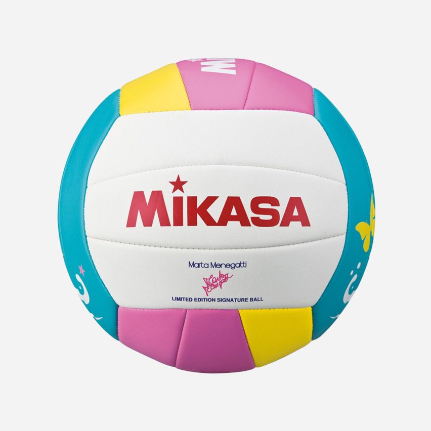 Mikasa Beachvolleyball VMT5 white/rose/turquoise