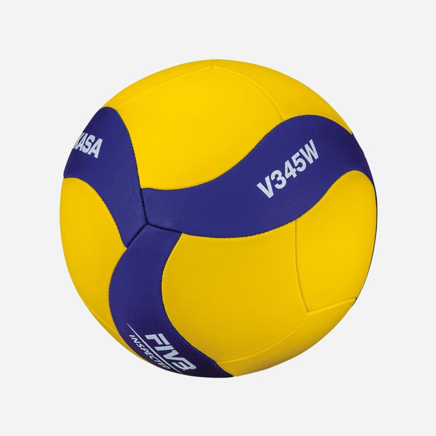 Mikasa Trainingsvolleyball V345W yellow/royal 6-Pack