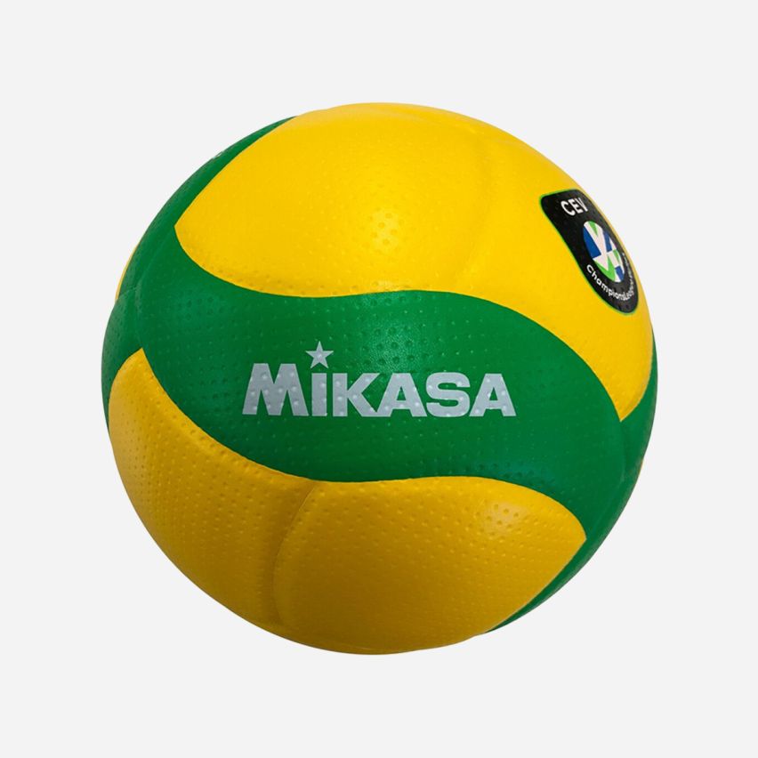 Mikasa Volleyball V200W-CEV yellow/green 6-Pack
