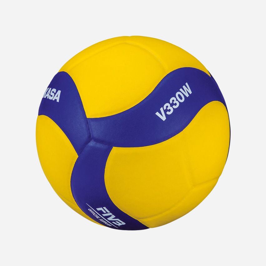 Mikasa Trainingsvolleyball V330W yellow/royal 6-Pack